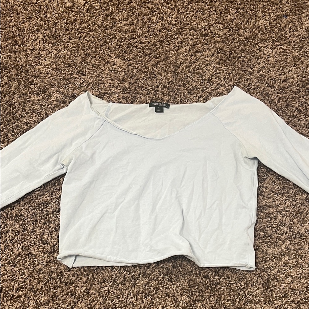 Wild Fable Light Blue Long Sleeve Top